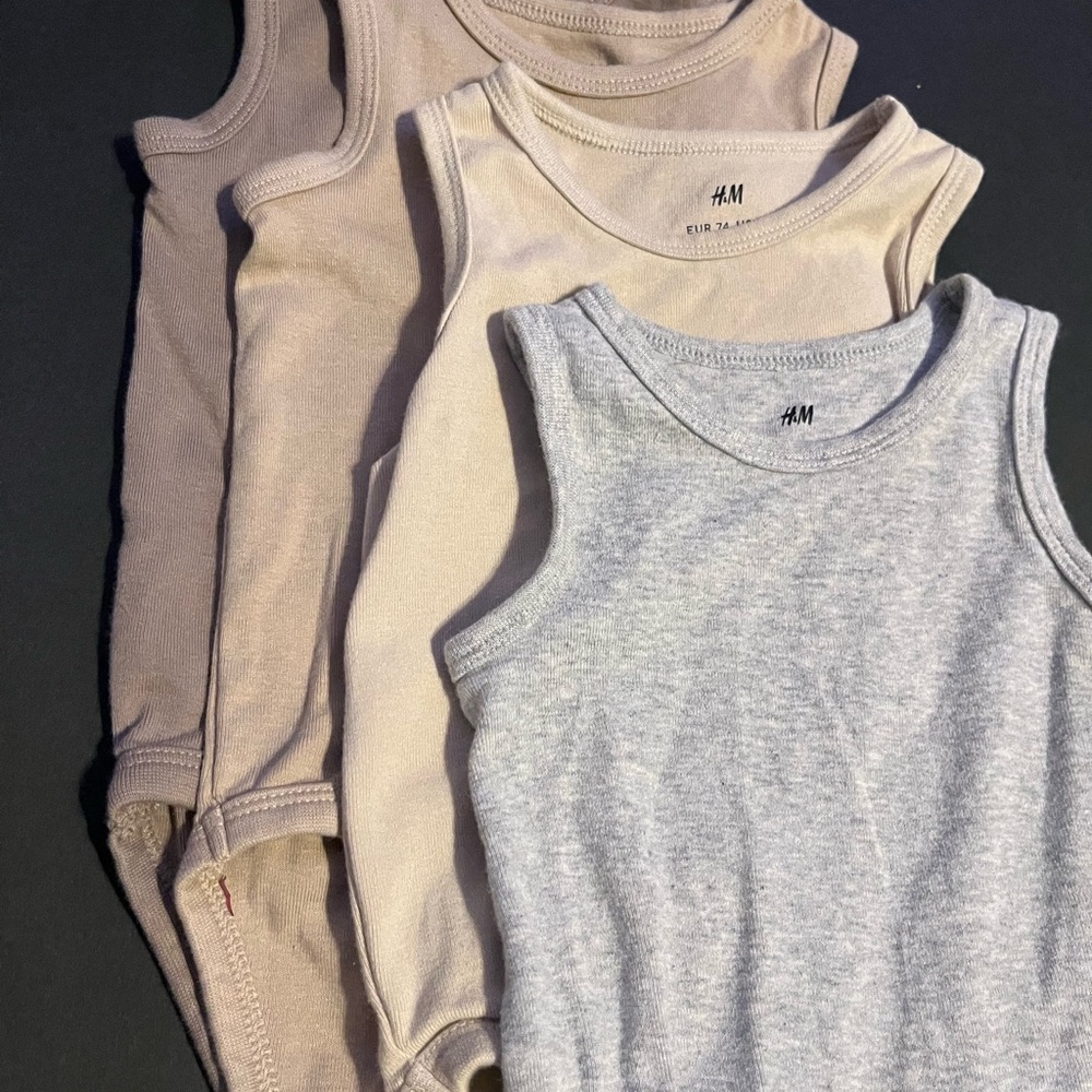 H&M Kids Tank Tops - Light Gray and Tan